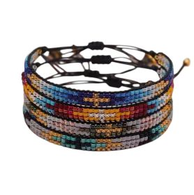 Bratara boho din margele colorate
