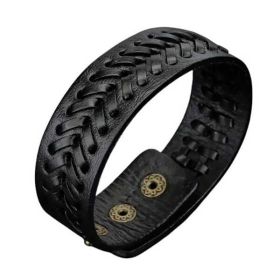 Bratara neagra tip curea B1194
